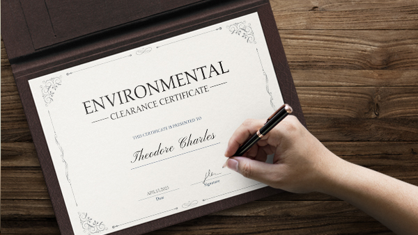 Environmental Clearance Certification